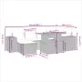 Set of 7-piece garden sofas and cushions synthetic rattan beige by , Garden sets - Ref: Foro24-3275928, Price: 549,17 €, Disc...