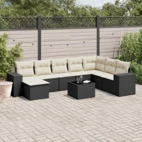 Set de sofás de jardín 8 piezas y cojines ratán sintético negro von , Gartensets - Ref: Foro24-3255303, Preis: 537,43 €, Raba...