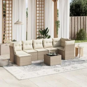 Set Gartensofas mit beigen Kissen 8 Stück PE Rattan von , Gartensets - Ref: Foro24-3263204, Preis: 521,01 €, Rabatt: %
