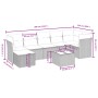 Set Gartensofas mit beigen Kissen 8 Stück PE Rattan von , Gartensets - Ref: Foro24-3263204, Preis: 509,86 €, Rabatt: %