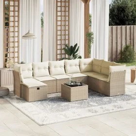 Set of 9 garden sofas with beige synthetic rattan cushions by , Garden sets - Ref: Foro24-3263284, Price: 599,80 €, Discount: %