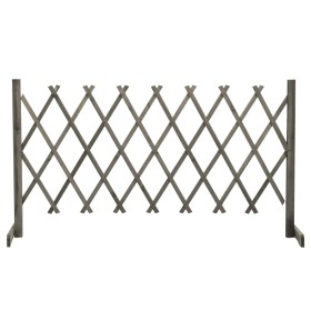 Spalier-Gartenzaun aus massivem grauem Tannenholz 150x80 cm von vidaXL, Zaunpaneele - Ref: Foro24-314827, Preis: 27,10 €, Rab...