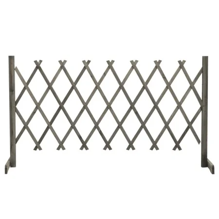 Spalier-Gartenzaun aus massivem grauem Tannenholz 150x80 cm von vidaXL, Zaunpaneele - Ref: Foro24-314827, Preis: 29,52 €, Rab...