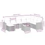 Set mit 9 Gartensofas mit beigen Kissen aus synthetischem Rattan von , Gartensets - Ref: Foro24-3263594, Preis: 606,83 €, Rab...