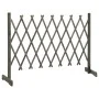 Spalier-Gartenzaun aus massivem grauem Tannenholz 150x80 cm von vidaXL, Zaunpaneele - Ref: Foro24-314827, Preis: 29,52 €, Rab...