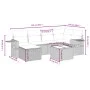 Set Gartensofas mit beigen Kissen Mix 7 Stück PE Rattan von , Gartensets - Ref: Foro24-3263805, Preis: 433,40 €, Rabatt: %