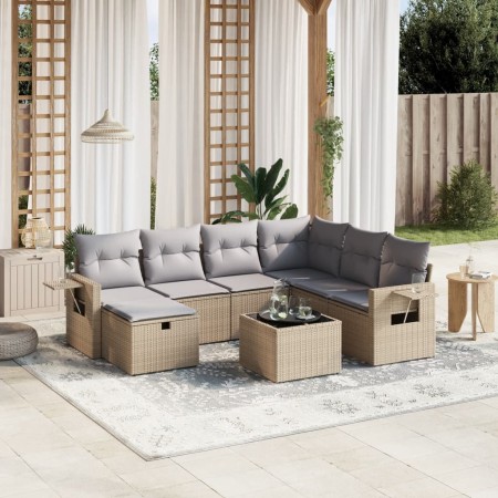 Juego de sofás jardín con cojines beige mezcla 8 pzas ratán PE von , Gartensets - Ref: Foro24-3263845, Preis: 494,54 €, Rabat...