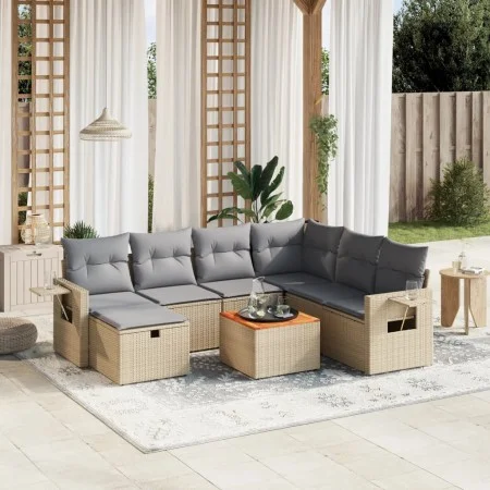 Juego de sofás jardín con cojines beige mezcla 8 pzas ratán PE von , Gartensets - Ref: Foro24-3264965, Preis: 482,86 €, Rabat...