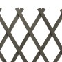 Spalier-Gartenzaun aus massivem grauem Tannenholz 150x80 cm von vidaXL, Zaunpaneele - Ref: Foro24-314827, Preis: 26,08 €, Rab...