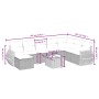 Set de sofás de jardín 9 pzas con cojines ratán sintético beige by , Garden sets - Ref: Foro24-3264214, Price: 606,17 €, Disc...