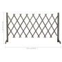 Spalier-Gartenzaun aus massivem grauem Tannenholz 150x80 cm von vidaXL, Zaunpaneele - Ref: Foro24-314827, Preis: 26,08 €, Rab...