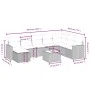 Set de muebles de jardín 9 pzas y cojines ratán sintético gris von , Gartensets - Ref: Foro24-3263596, Preis: 518,90 €, Rabat...