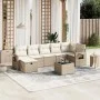 Juego de sofás de jardín con cojines beige 8 pzas ratán PE de , Conjuntos de jardín - Ref: Foro24-3263824, Precio: 540,40 €, ...
