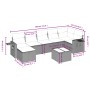 Set of garden sofas with beige cushions 8 pcs PE rattan by , Garden sets - Ref: Foro24-3263824, Price: 519,80 €, Discount: %