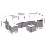 Set of garden sofas with beige cushions 8 pcs PE rattan by , Garden sets - Ref: Foro24-3263824, Price: 541,84 €, Discount: %