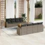 Set de muebles de jardín 9 pzas y cojines ratán sintético gris von , Gartensets - Ref: Foro24-3256375, Preis: 564,67 €, Rabat...