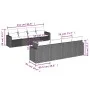 Set de muebles de jardín 9 pzas y cojines ratán sintético gris von , Gartensets - Ref: Foro24-3256375, Preis: 564,67 €, Rabat...