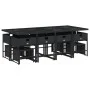 Set comedor de jardín con cojines 13 pzas ratán sintético negro by , Garden sets - Ref: Foro24-3211338, Price: 720,66 €, Disc...
