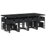 Set comedor de jardín con cojines 13 pzas ratán sintético negro von , Gartensets - Ref: Foro24-3211338, Preis: 643,72 €, Raba...
