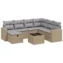 Juego de sofás jardín con cojines beige mezcla 8 pzas ratán PE by , Garden sets - Ref: Foro24-3263535, Price: 491,32 €, Disco...