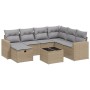 Juego de sofás jardín con cojines beige mezcla 8 pzas ratán PE by , Garden sets - Ref: Foro24-3263535, Price: 489,40 €, Disco...
