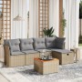 Juego de sofás jardín con cojines beige mezcla 6 pzas ratán PE von , Gartensets - Ref: Foro24-3264713, Preis: 335,63 €, Rabat...