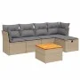 Juego de sofás jardín con cojines beige mezcla 6 pzas ratán PE by , Garden sets - Ref: Foro24-3264713, Price: 334,79 €, Disco...