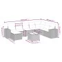 Juego de sofás jardín con cojines beige mezcla 9 pzas ratán PE by , Garden sets - Ref: Foro24-3264525, Price: 571,64 €, Disco...