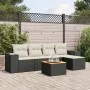 Set de sofás de jardín 6 piezas y cojines ratán sintético negro by , Garden sets - Ref: Foro24-3257750, Price: 360,47 €, Disc...