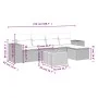 Set de sofás de jardín 6 piezas y cojines ratán sintético negro by , Garden sets - Ref: Foro24-3257750, Price: 360,47 €, Disc...