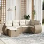 Juego de sofás jardín con cojines 6 pzas ratán sintético beige von , Gartensets - Ref: Foro24-3264104, Preis: 491,08 €, Rabat...