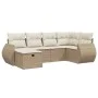 Juego de sofás jardín con cojines 6 pzas ratán sintético beige von , Gartensets - Ref: Foro24-3264104, Preis: 491,08 €, Rabat...
