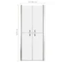 Puerta de ducha ESG esmerilado 96x190 cm de vidaXL, Puertas de ducha - Ref: Foro24-148797, Precio: 194,53 €, Descuento: %