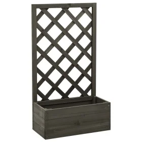 Gitterpflanzgefäß aus grauem Tannenholz, 50 x 25 x 90 cm von vidaXL, Töpfe und Pflanzgefäße - Ref: Foro24-314831, Preis: 45,3...