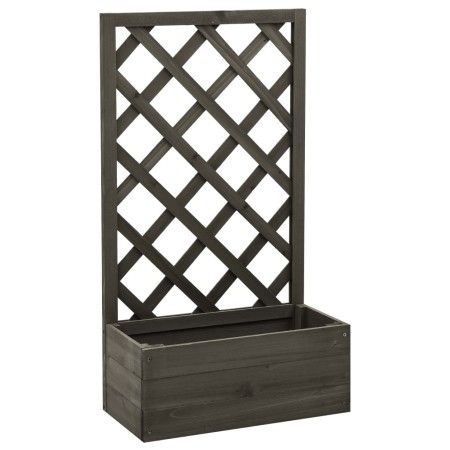 Gitterpflanzgefäß aus grauem Tannenholz, 50 x 25 x 90 cm von vidaXL, Töpfe und Pflanzgefäße - Ref: Foro24-314831, Preis: 43,4...