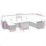 Set de sofás de jardín 8 piezas y cojines ratán sintético negro von , Gartensets - Ref: Foro24-3257911, Preis: 524,27 €, Raba...
