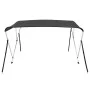 Anthrazitgraue 3-Bogen-Bimini-Markise 183x160x137 cm von vidaXL, Aufbewahrungsabdeckungen für Boote - Ref: Foro24-93134, Prei...