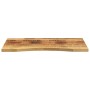 Tablero de escritorio con curva madera mango rugosa 90x50x2,5cm by , Desk accessories and products - Ref: Foro24-370178, Pric...