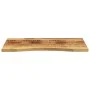 Tablero de escritorio con curva madera mango rugosa 90x50x2,5cm by , Desk accessories and products - Ref: Foro24-370178, Pric...