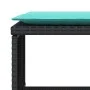 Sillón de jardín con reposapiés ratán sintético negro von , Gartensets - Ref: Foro24-368624, Preis: 122,43 €, Rabatt: %