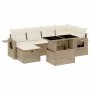Set sofás de jardín 7 piezas y cojines ratán sintético beige by , Garden sets - Ref: Foro24-3274978, Price: 547,33 €, Discoun...