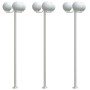 Farolas de exterior 3 unidades acero inoxidable 215 cm von , Außenbeleuchtung - Ref: Foro24-4006390, Preis: 220,55 €, Rabatt: %