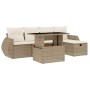 Juego de sofás jardín con cojines 6 pzas ratán sintético beige von , Gartensets - Ref: Foro24-3275128, Preis: 460,55 €, Rabat...