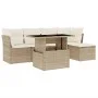 Juego de sofás jardín con cojines 6 pzas ratán sintético beige by , Garden sets - Ref: Foro24-3266548, Price: 418,82 €, Disco...