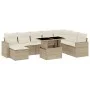 Set de sofás de jardín 9 pzas con cojines ratán sintético beige von , Gartensets - Ref: Foro24-3267468, Preis: 637,33 €, Raba...