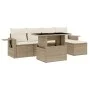 Juego de sofás jardín con cojines 6 pzas ratán sintético beige by , Garden sets - Ref: Foro24-3267868, Price: 434,46 €, Disco...