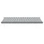 Toldo retráctil manual antracita y blanco 600x300cm by , Awnings - Ref: Foro24-3310243, Price: 470,41 €, Discount: %