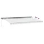 Toldo retráctil manual antracita y blanco 600x300cm by , Awnings - Ref: Foro24-3310243, Price: 470,41 €, Discount: %