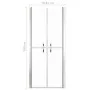 Puerta de ducha transparente ESG 81x190 cm de vidaXL, Puertas de ducha - Ref: Foro24-148780, Precio: 176,37 €, Descuento: %
