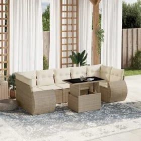 Set de sofás de jardín y cojines 8 piezas ratán sintético beige von , Gartensets - Ref: Foro24-3268408, Preis: 657,80 €, Raba...